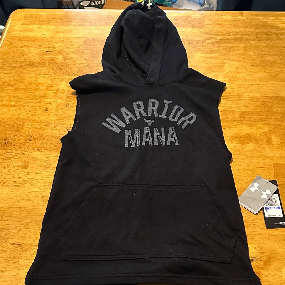 Under Armour Black Sleeveless Hoodie